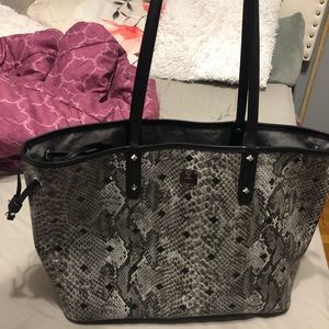 Mcm snakeskin leather tote brand new